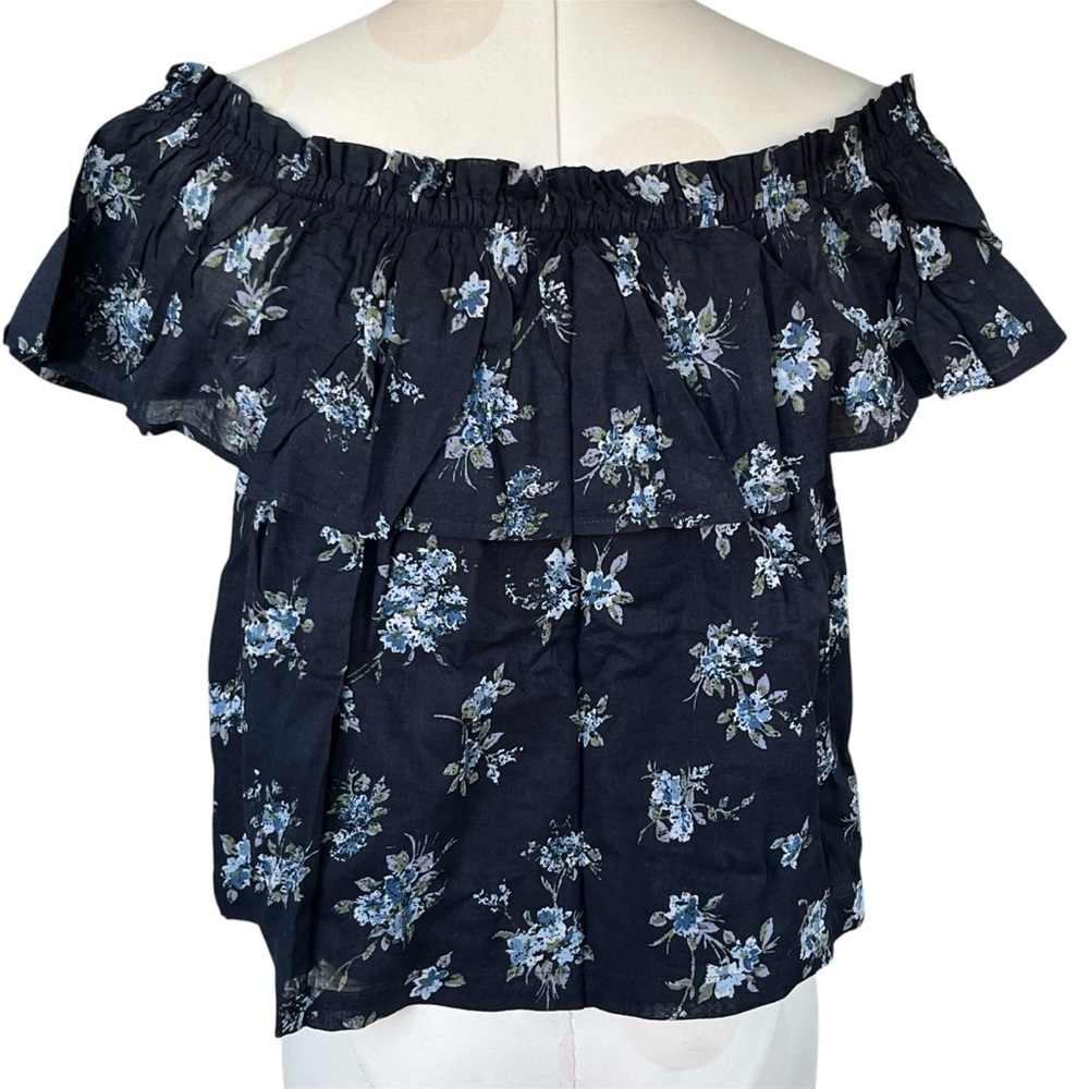 Current/Elliott The Ruffle Off-the-Shoulder Top - Picture 6 of 9